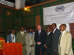 Evening reception in Nairobi with ISK - click picture for bigger format.
